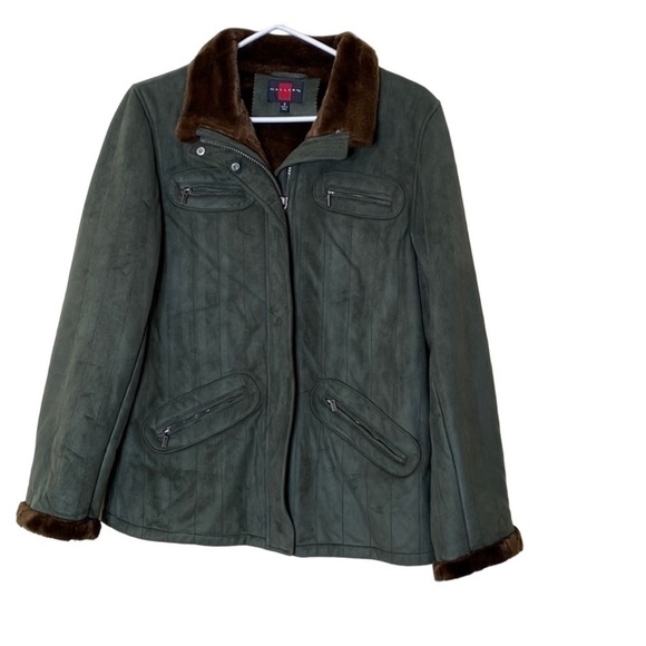 Gallery Washable Green Jacket Size S - Picture 2 of 11